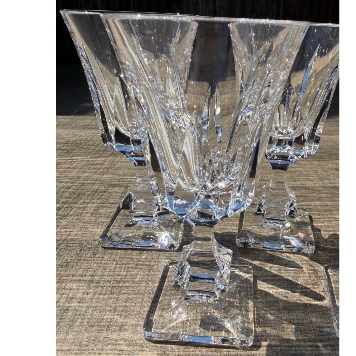 Cristal de Sevres Rare 'Hudson' French Crystal Stemware Glasses w/Box Set of 6 - Thumbnail 2