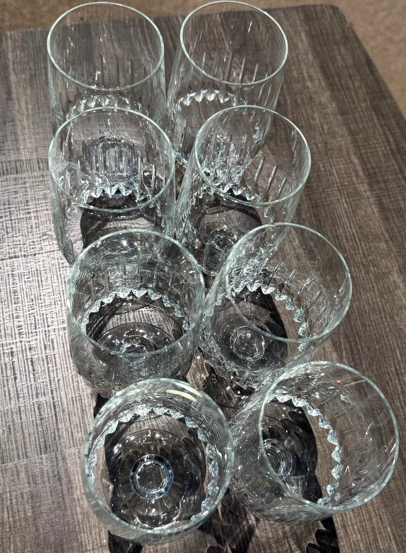 Schott Zwiesel Tango Crystal Iced Tea Goblets Glasses Set of 8 Retired Etched\ - Thumbnail 10