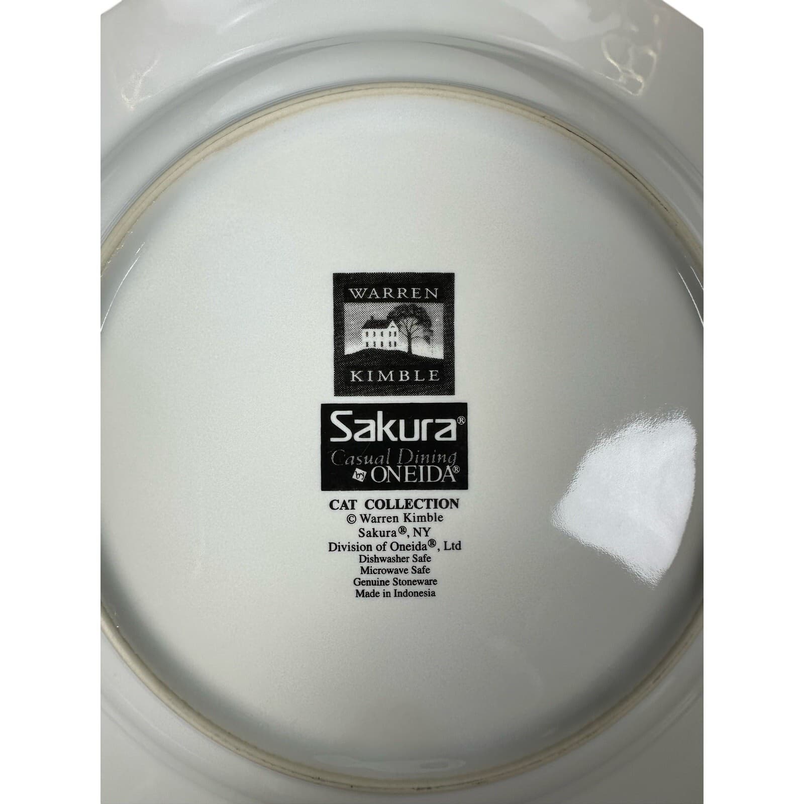Warren Kimball Cat Collection Sakura Oneida 8-1/4" Salad Dessert Plates Set of 4 - Thumbnail 7