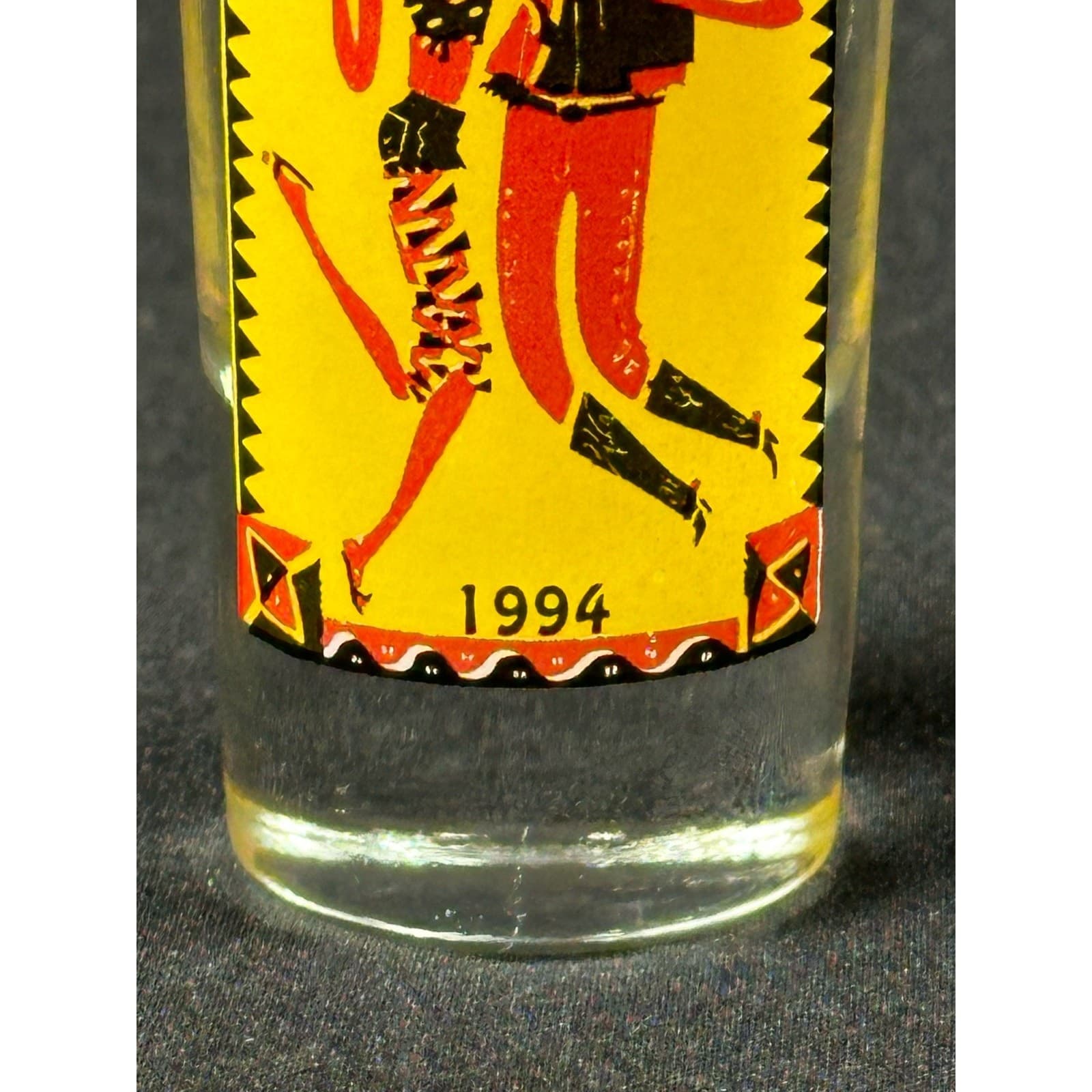 Jose Cuervo 3-1/2" Tall Slim Shot Glass Primo Tequila 1994 Vintage - Thumbnail 2