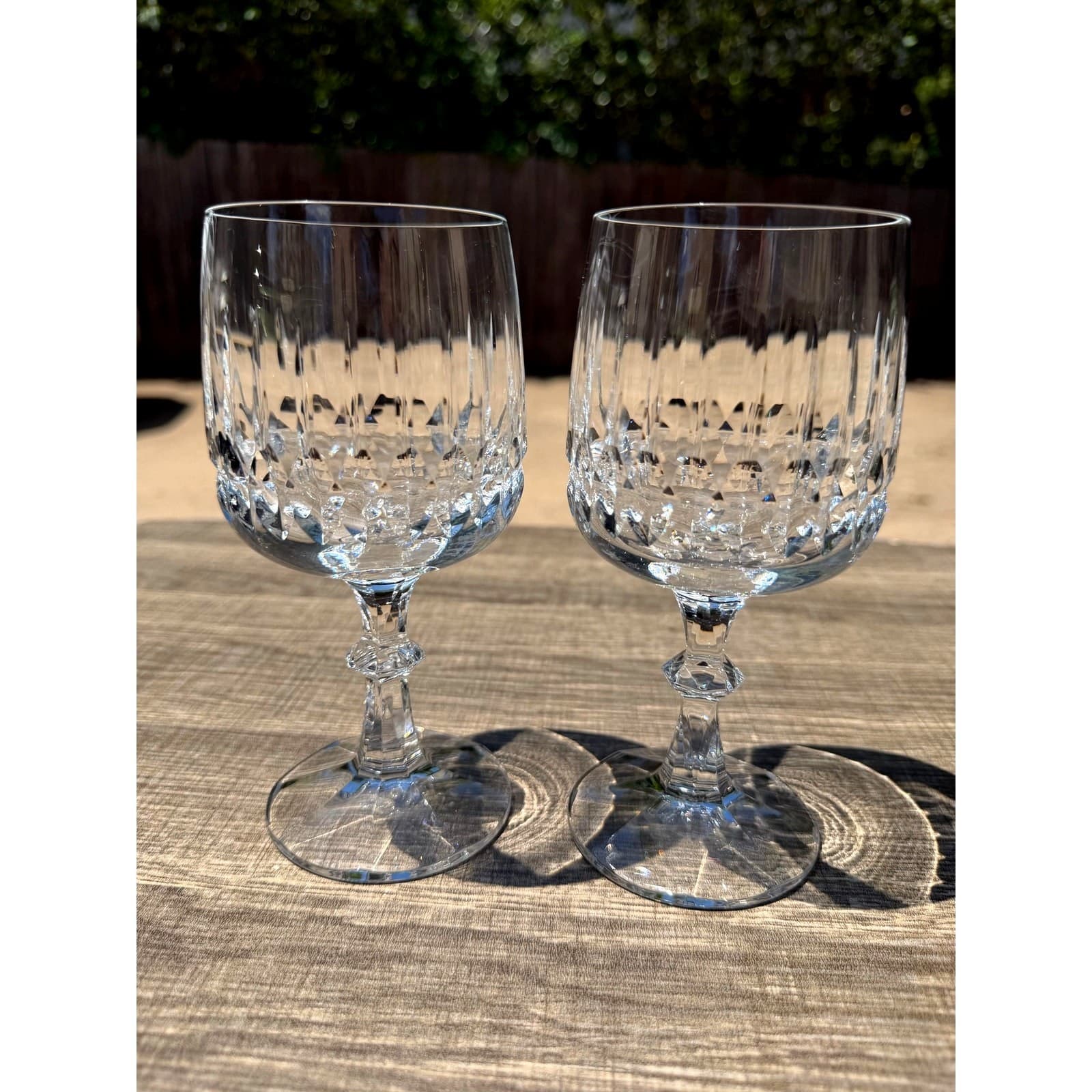 Schott Zwiesel Tango Crystal Water Goblets Glasses Set of 2 Retired Etched Z - Thumbnail 3