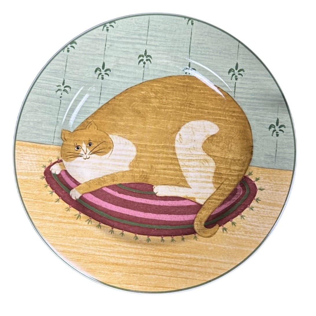 Warren Kimball Cat Collection Sakura Oneida 8-1/4" Salad Dessert Plates Set of 4 - Thumbnail 3
