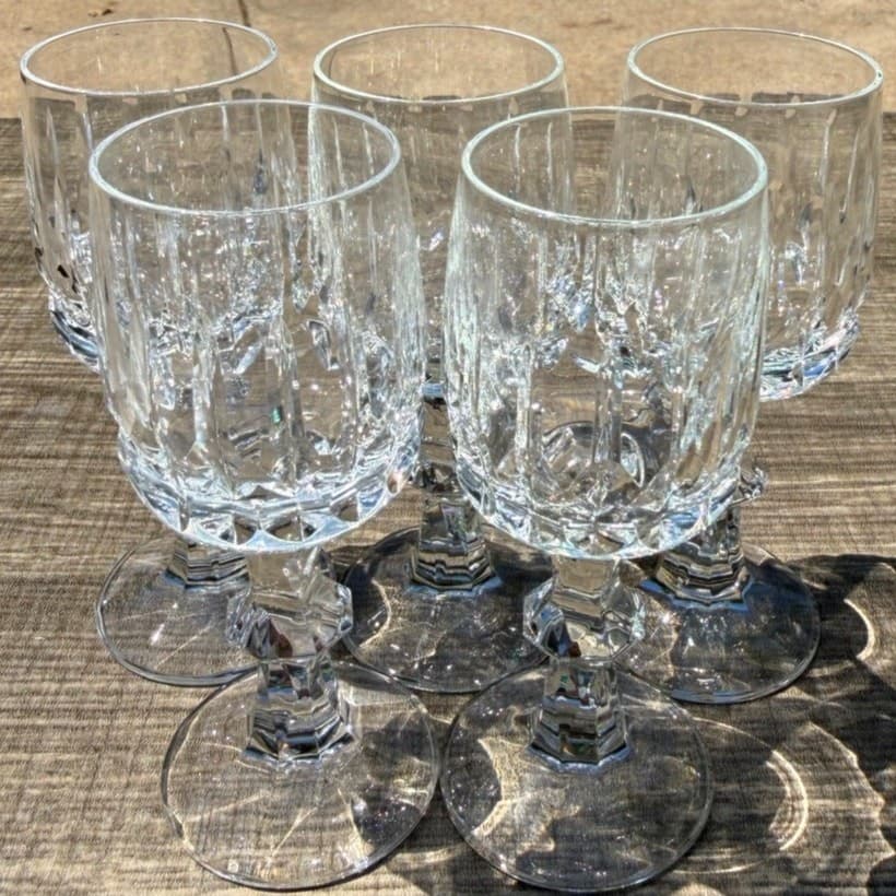 Schott Zwiesel Tango Crystal Stemmed Cordial Glasses Set of 5 Retired Etched Z - Thumbnail 7