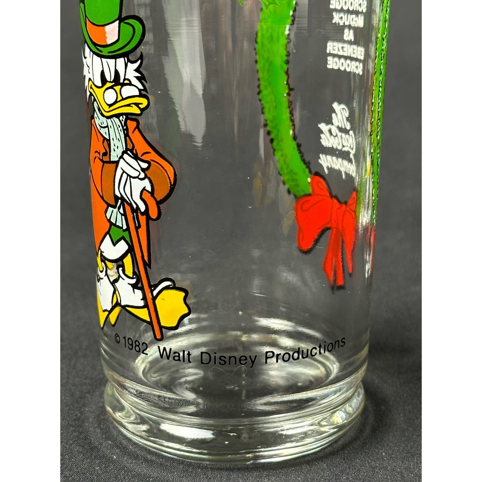 1982 Coca-Cola Disney Mickey’s Christmas Carol Scrooge McDuck Set of 4 Glasses - Thumbnail 3