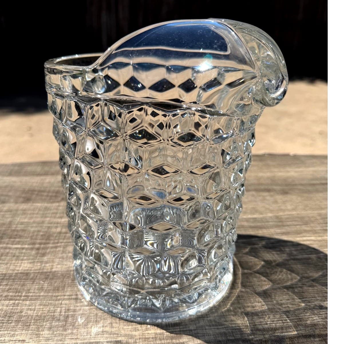 Fostoria American Clear 70 oz Jug Pitcher 2056 Pressed Glass Vintage USA - Thumbnail 7
