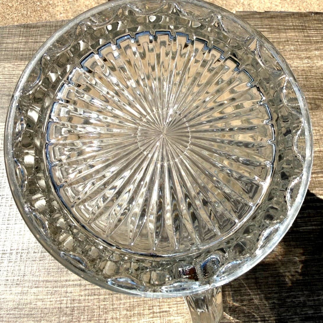 Fostoria American Clear 70 oz Jug Pitcher 2056 Pressed Glass Vintage USA - Thumbnail 4