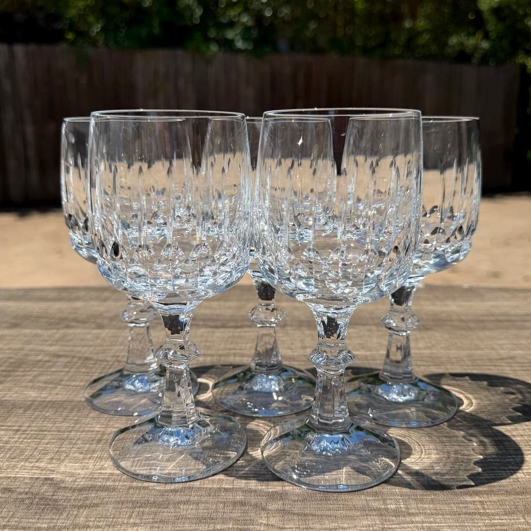 Schott Zwiesel Tango Crystal Wine Glasses Set of 5 Retired Etched Z - Thumbnail 9
