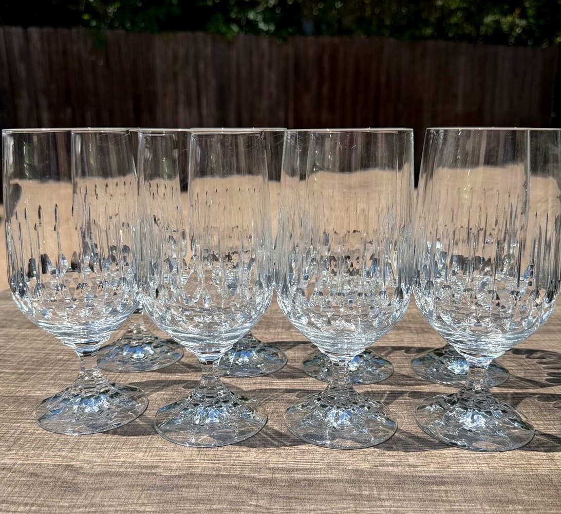 Schott Zwiesel Tango Crystal Iced Tea Goblets Glasses Set of 8 Retired Etched\ - Thumbnail 6