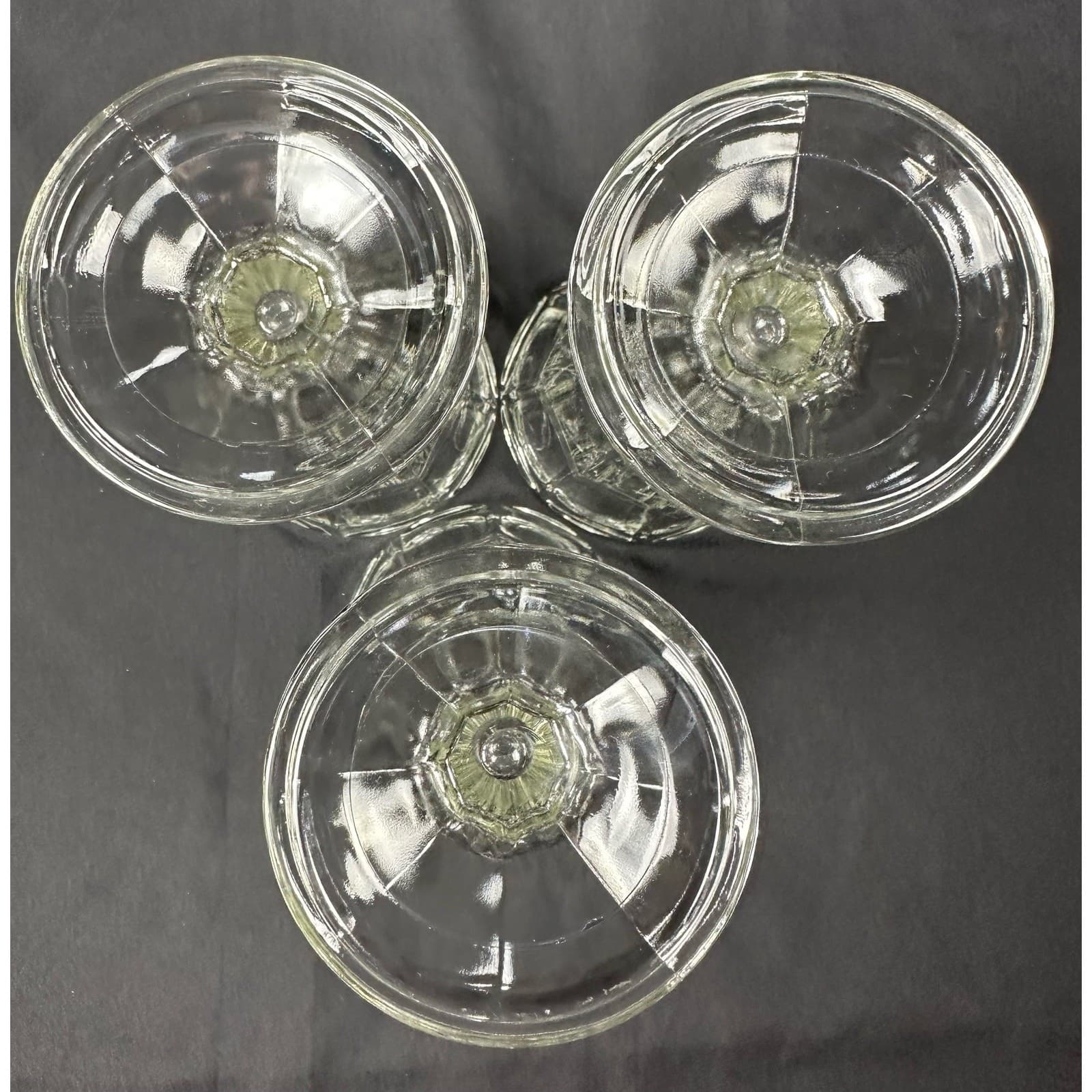 Vintage Old Fashion 6-3/4" Footed Ice Cream Parlor Glasses Set of 3 - Thumbnail 4