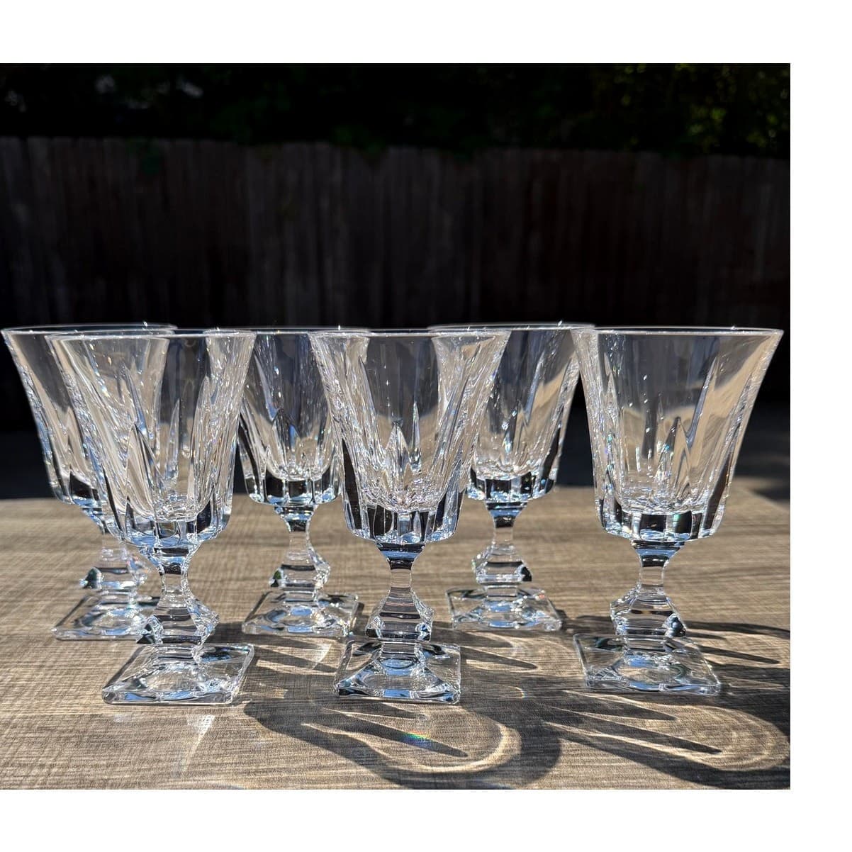 Cristal de Sevres Rare 'Hudson' French Crystal Stemware Glasses w/Box Set of 6 - Thumbnail 11