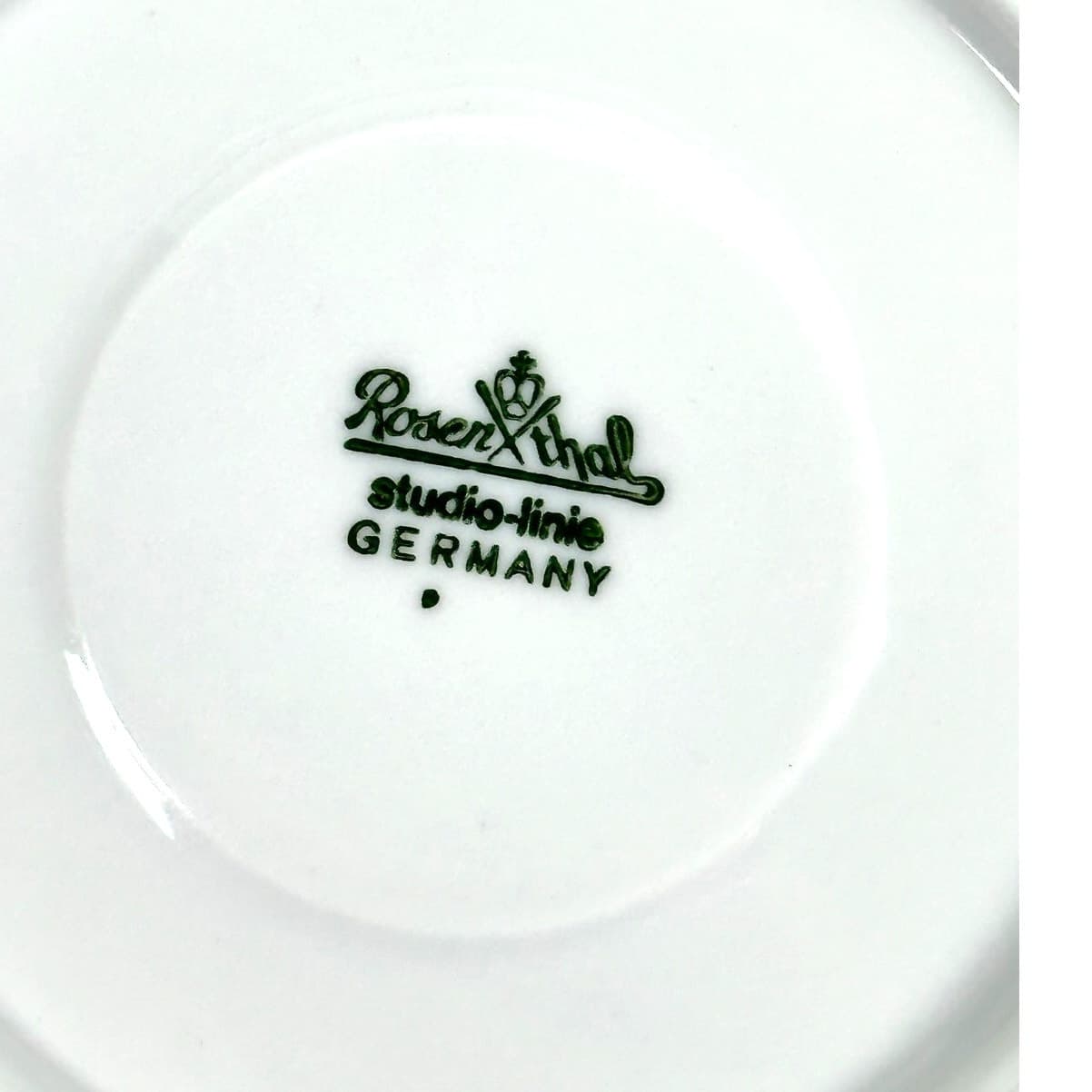 Rosenthal Romance White Studio Linie Bjorn Wiinblad 6" Cup Saucers-Set of 4 - Thumbnail 5