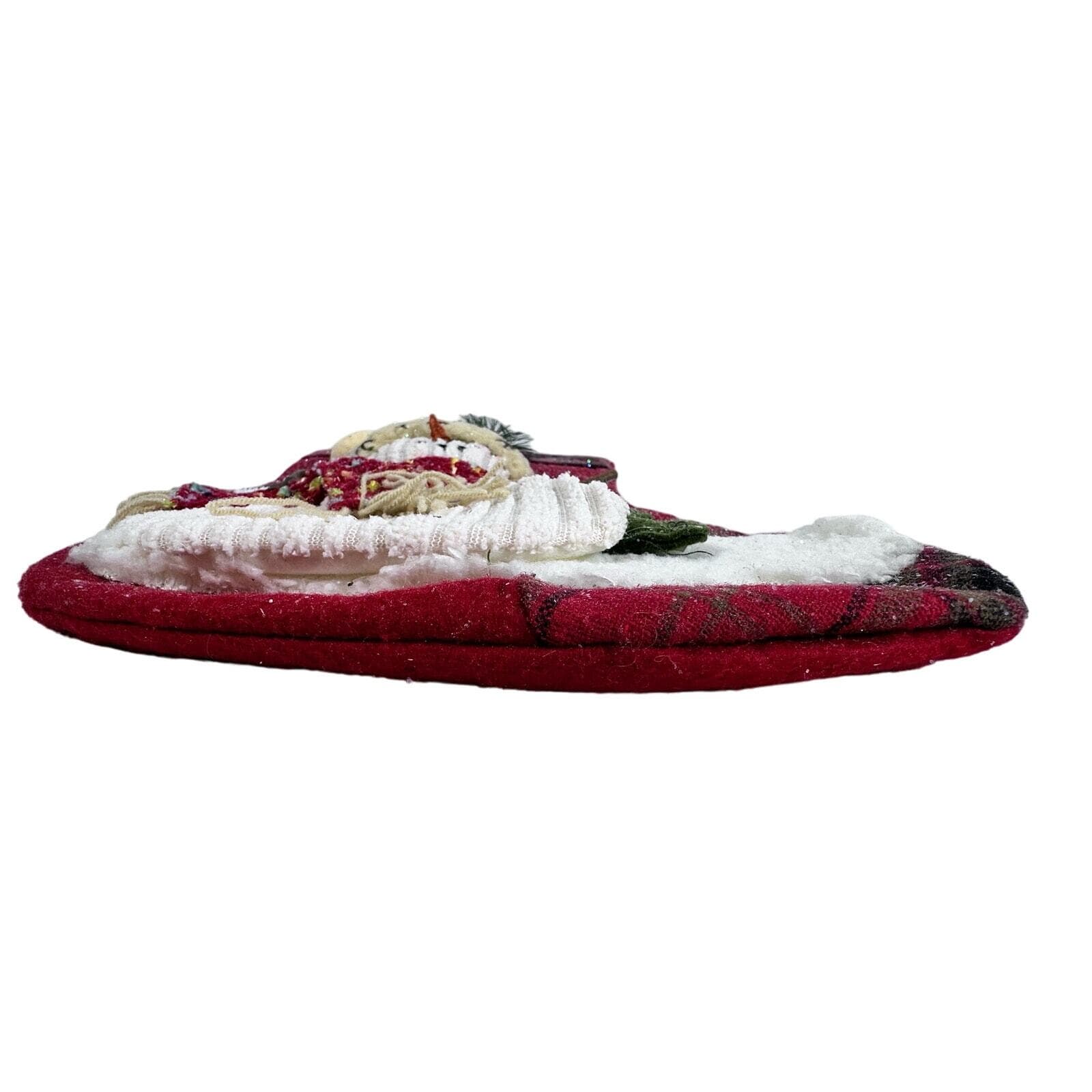 Rustic Plaid 3-Dimensional Vibrant Snowman Christmas Stocking-17” - Thumbnail 6
