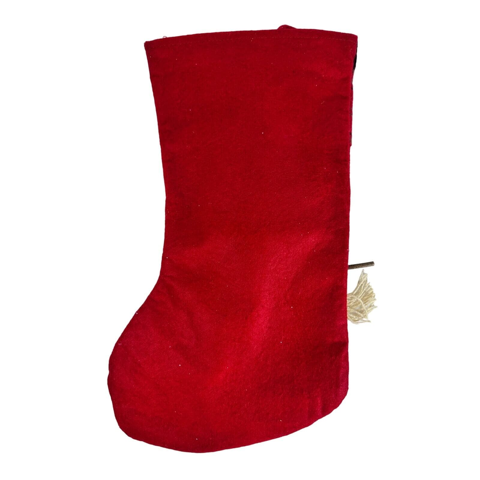 Rustic Plaid 3-Dimensional Vibrant Snowman Christmas Stocking-17” - Thumbnail 5