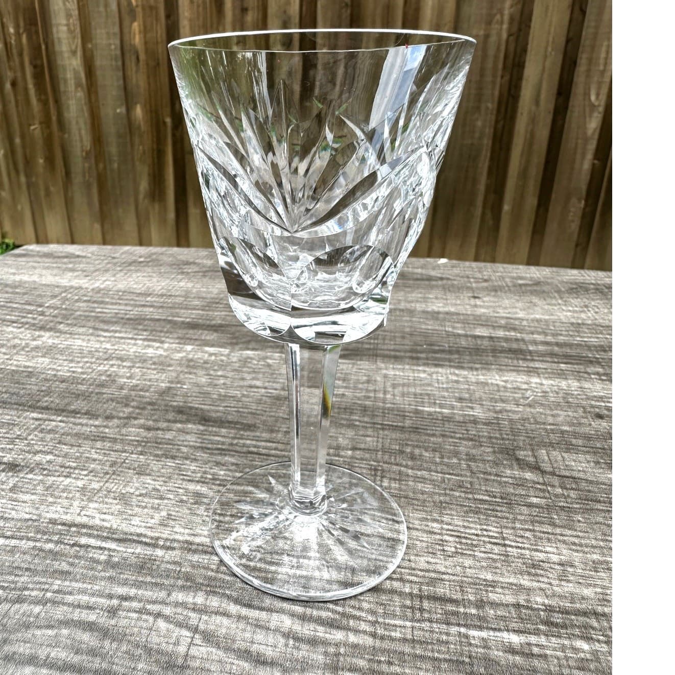 Waterford Crystal Ireland Retired Ashling Cut Claret 5 7/8" Wine Glass-Exquisite - Thumbnail 3