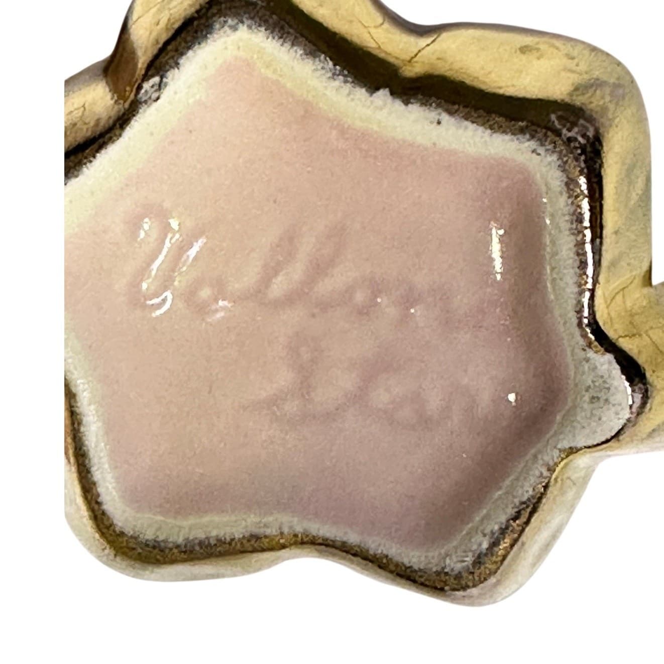 Vallona Starr California Vintage Pottery Mini Pink/Gold Creamer/Open Sugar Set - Thumbnail 7