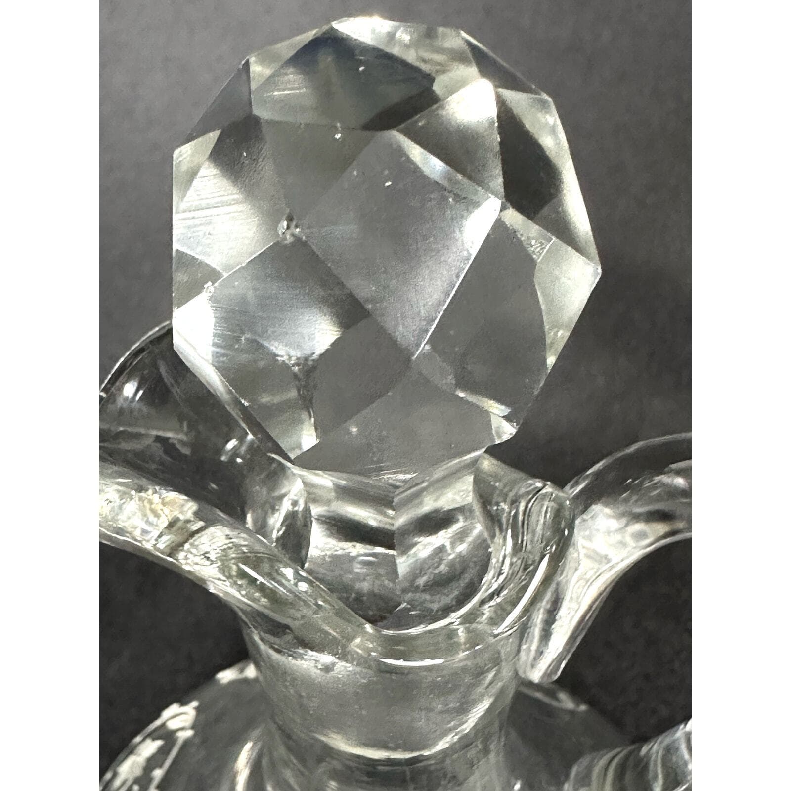 Fostoria Antique 1920's Etch 212 Crystal Cruet-Extremely Rare Find! - Thumbnail 9