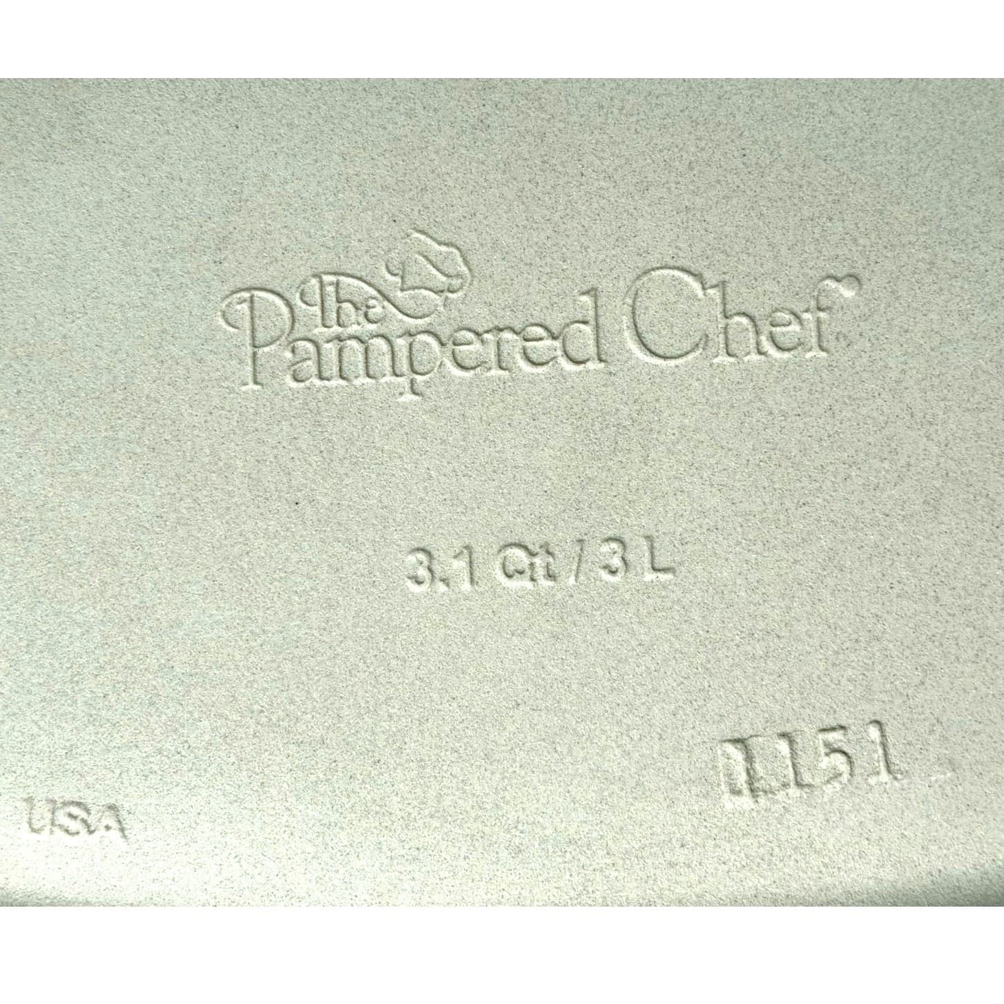 Pampered Chef Cranberry Deep Roaster Covered Baker Stoneware 3.1 QT Dutch Oven - Thumbnail 8
