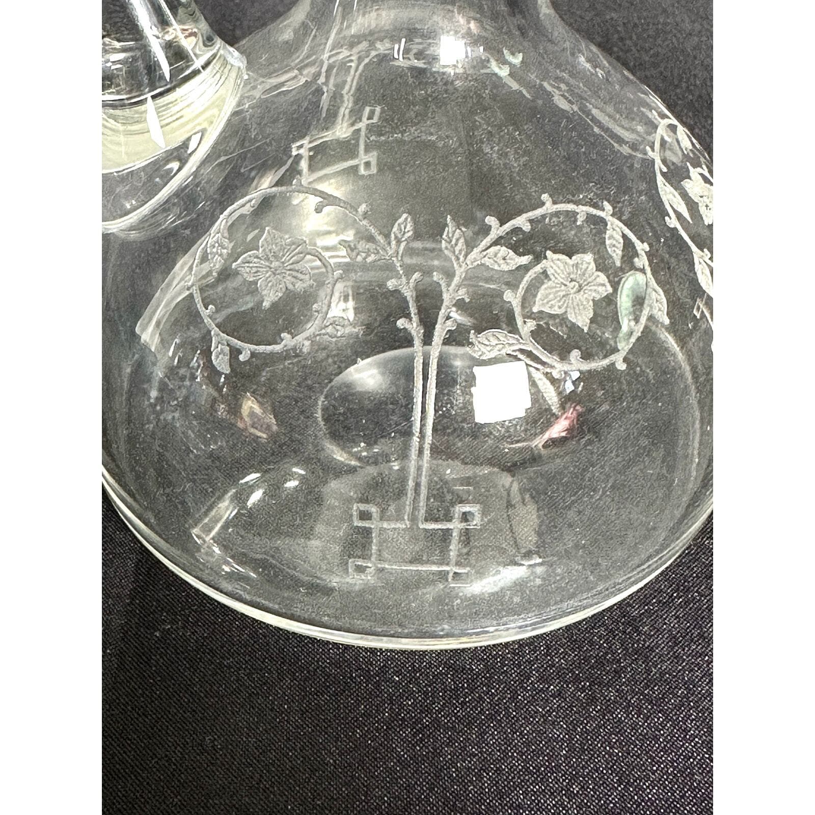 Fostoria Antique 1920's Etch 212 Crystal Cruet-Extremely Rare Find! - Thumbnail 8