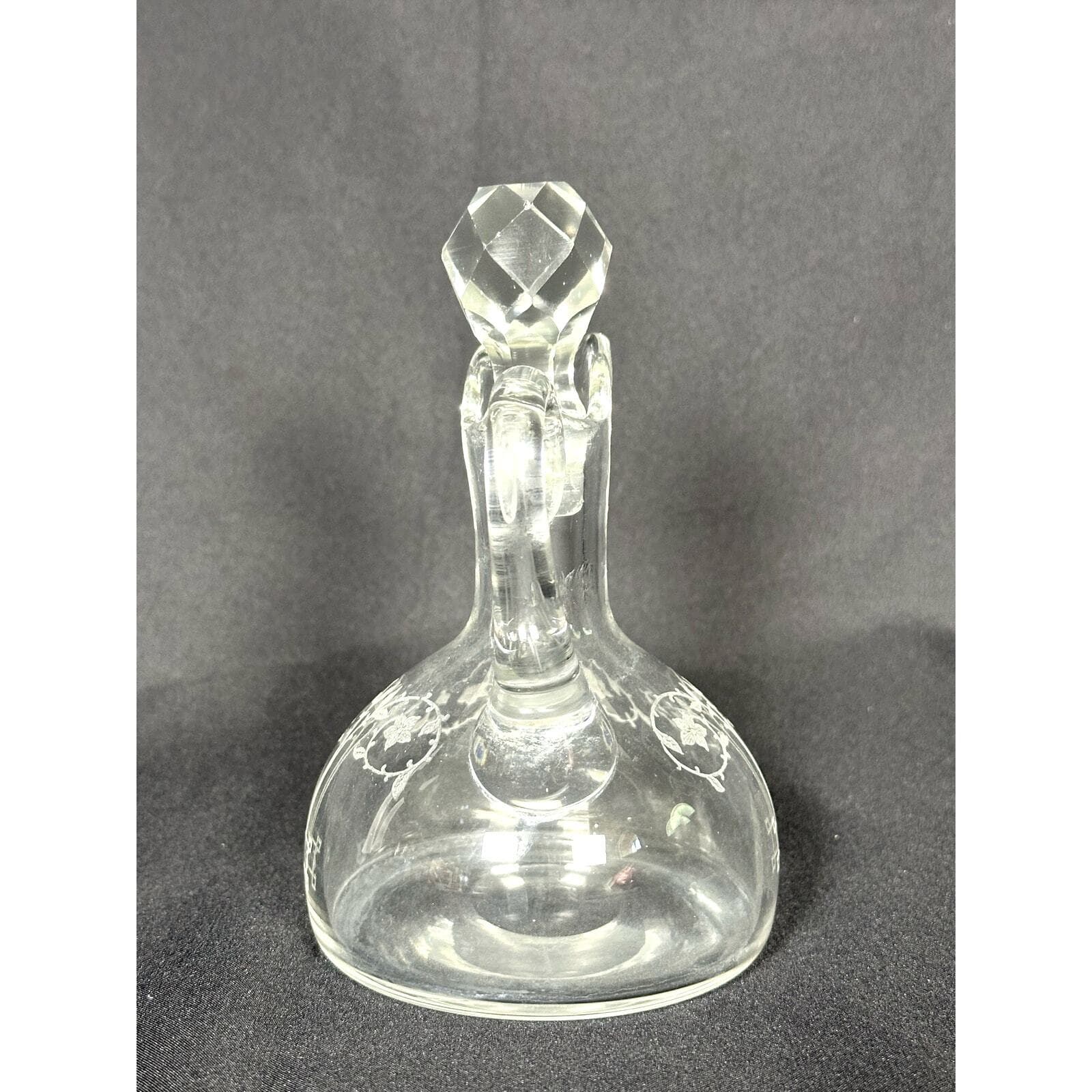 Fostoria Antique 1920's Etch 212 Crystal Cruet-Extremely Rare Find! - Thumbnail 4