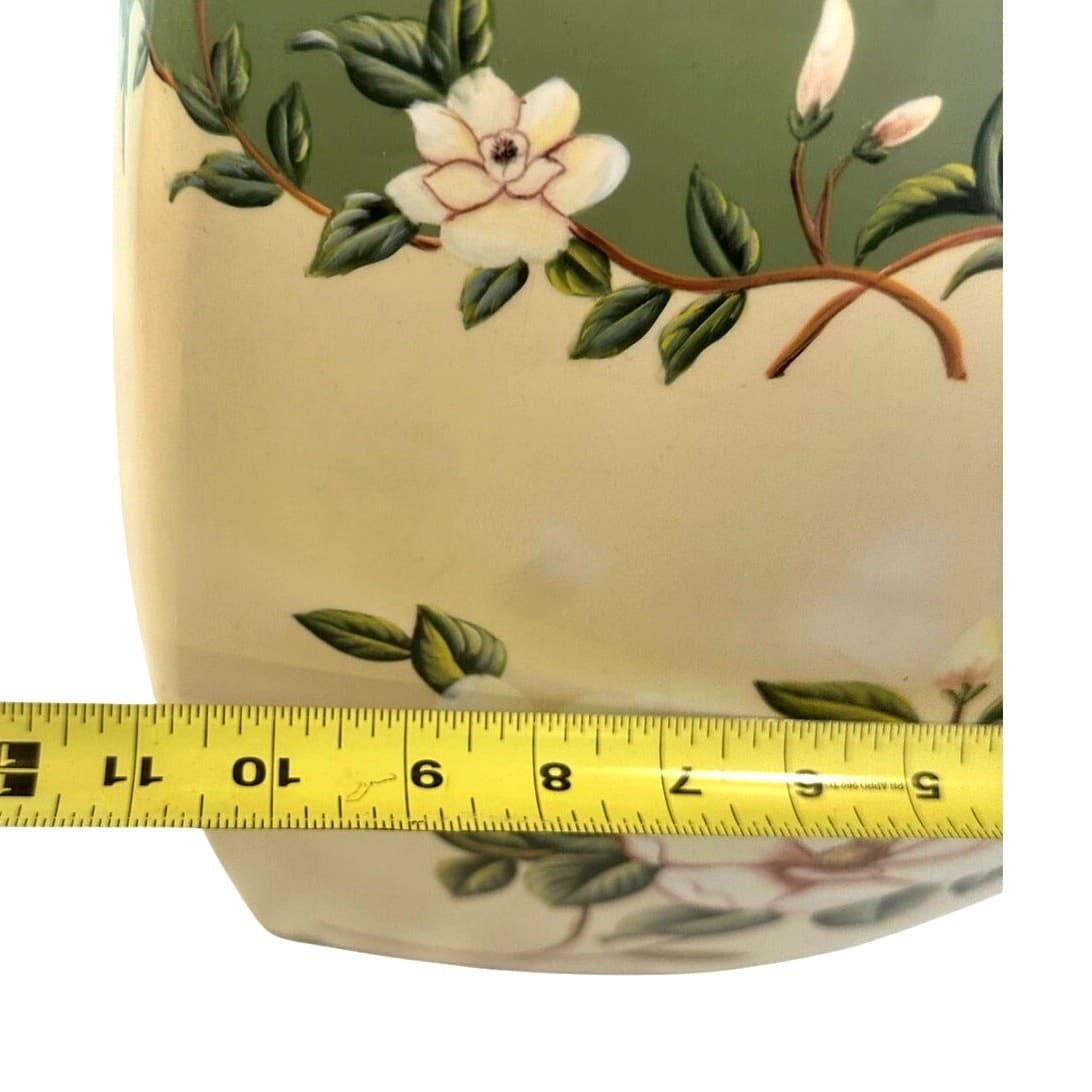 Chinese Porcelain 17-inch Garden Stool Elegant Magnolia Floral Design - Thumbnail 9