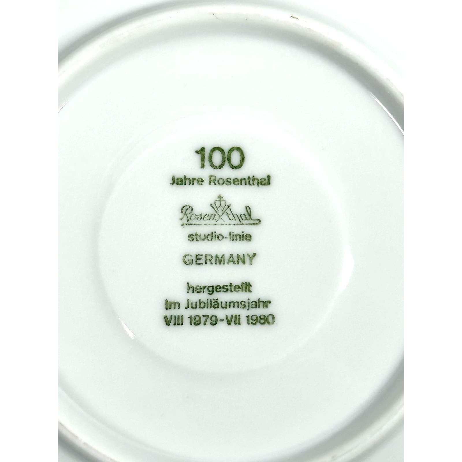 Rosenthal Romance White Studio Linie Bjorn Wiinblad 6" Cup Saucers-Set of 4 - Thumbnail 4