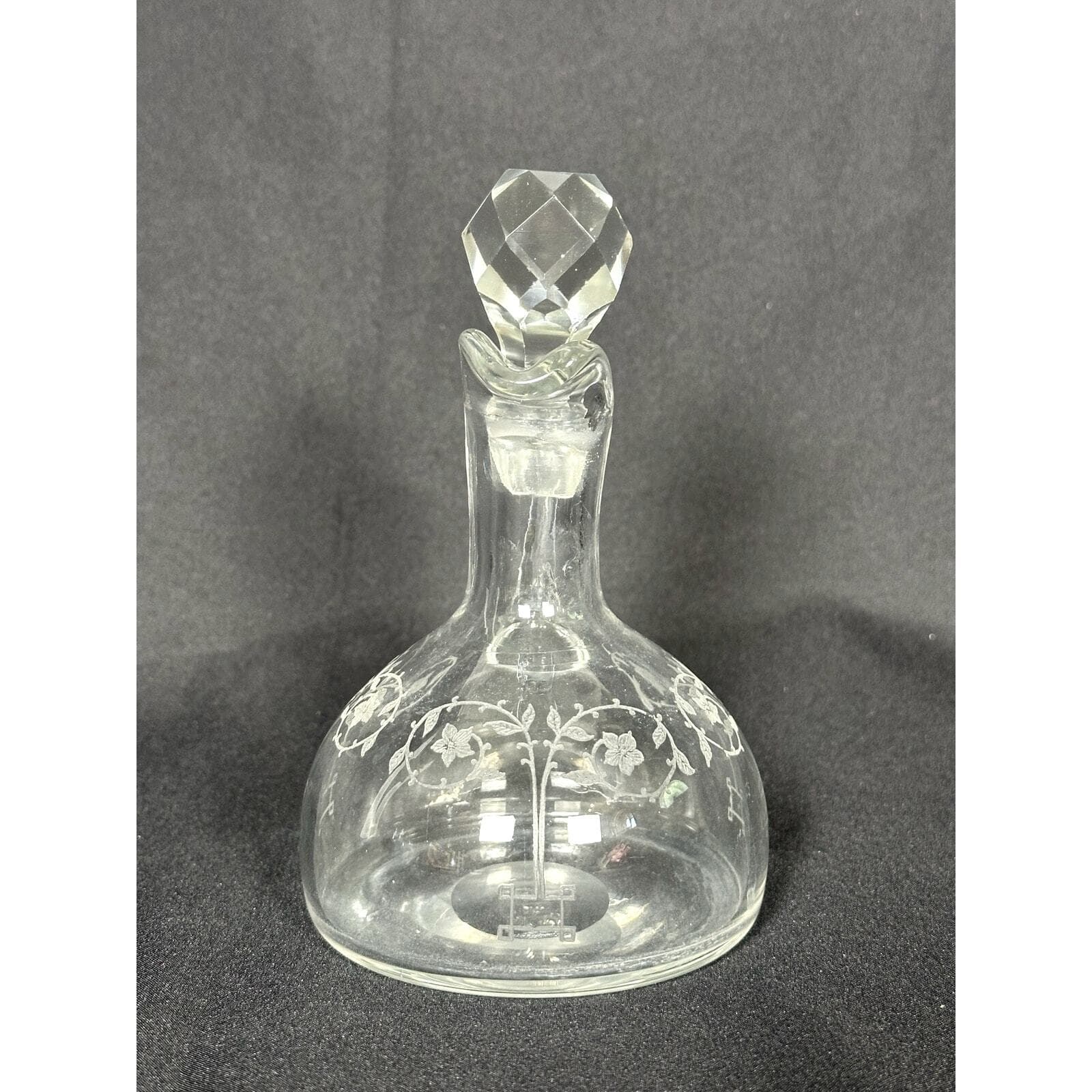 Fostoria Antique 1920's Etch 212 Crystal Cruet-Extremely Rare Find! - Thumbnail 2
