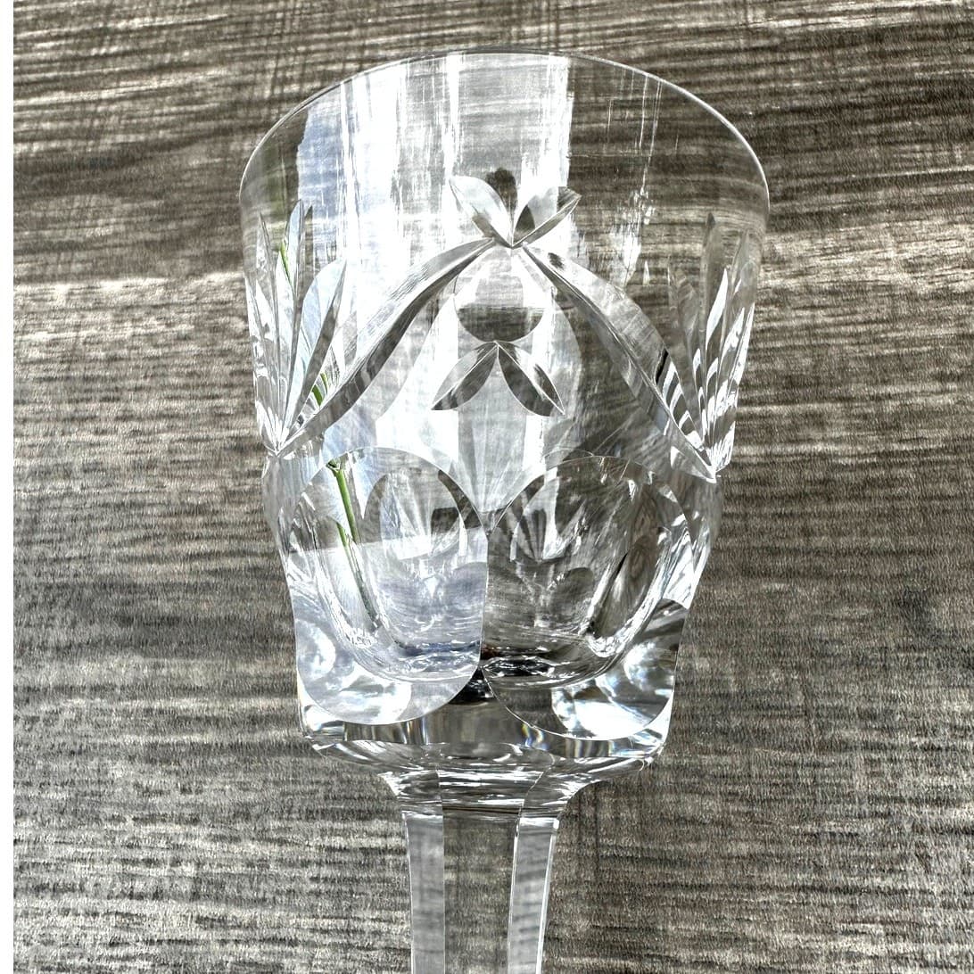 Waterford Crystal Ireland Retired Ashling Cut Claret 5 7/8" Wine Glass-Exquisite - Thumbnail 4