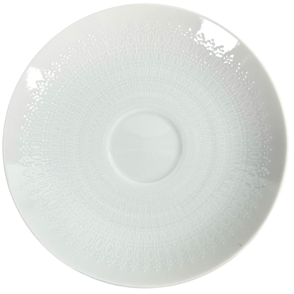 Rosenthal Romance White Studio Linie Bjorn Wiinblad 6" Cup Saucers-Set of 4 - Thumbnail 2