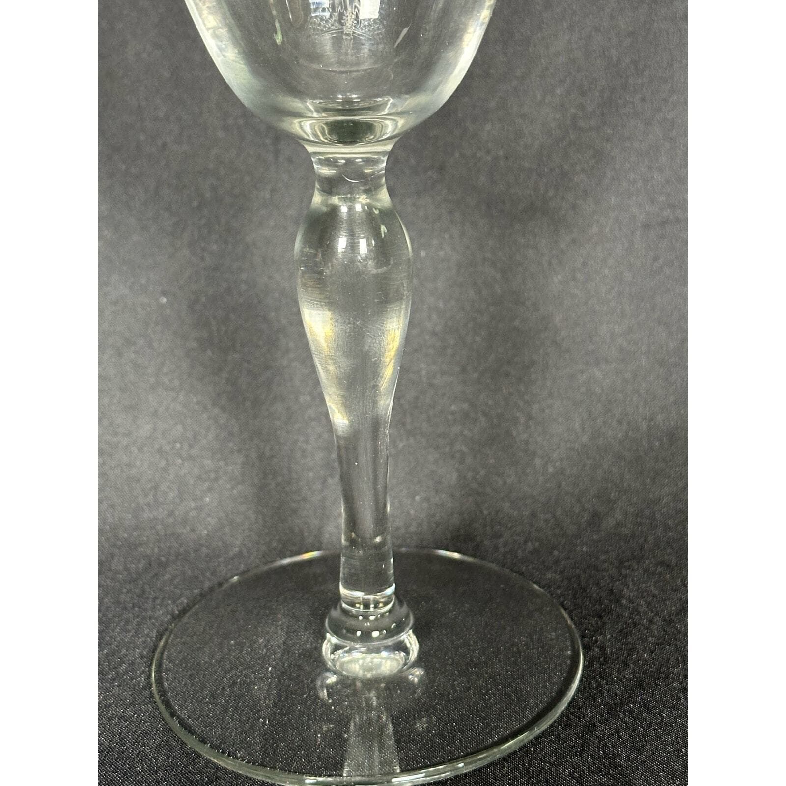 Fostoria 1920's Washington Etch # 266 Crystal Water Goblets-7 3/8" - Thumbnail 3