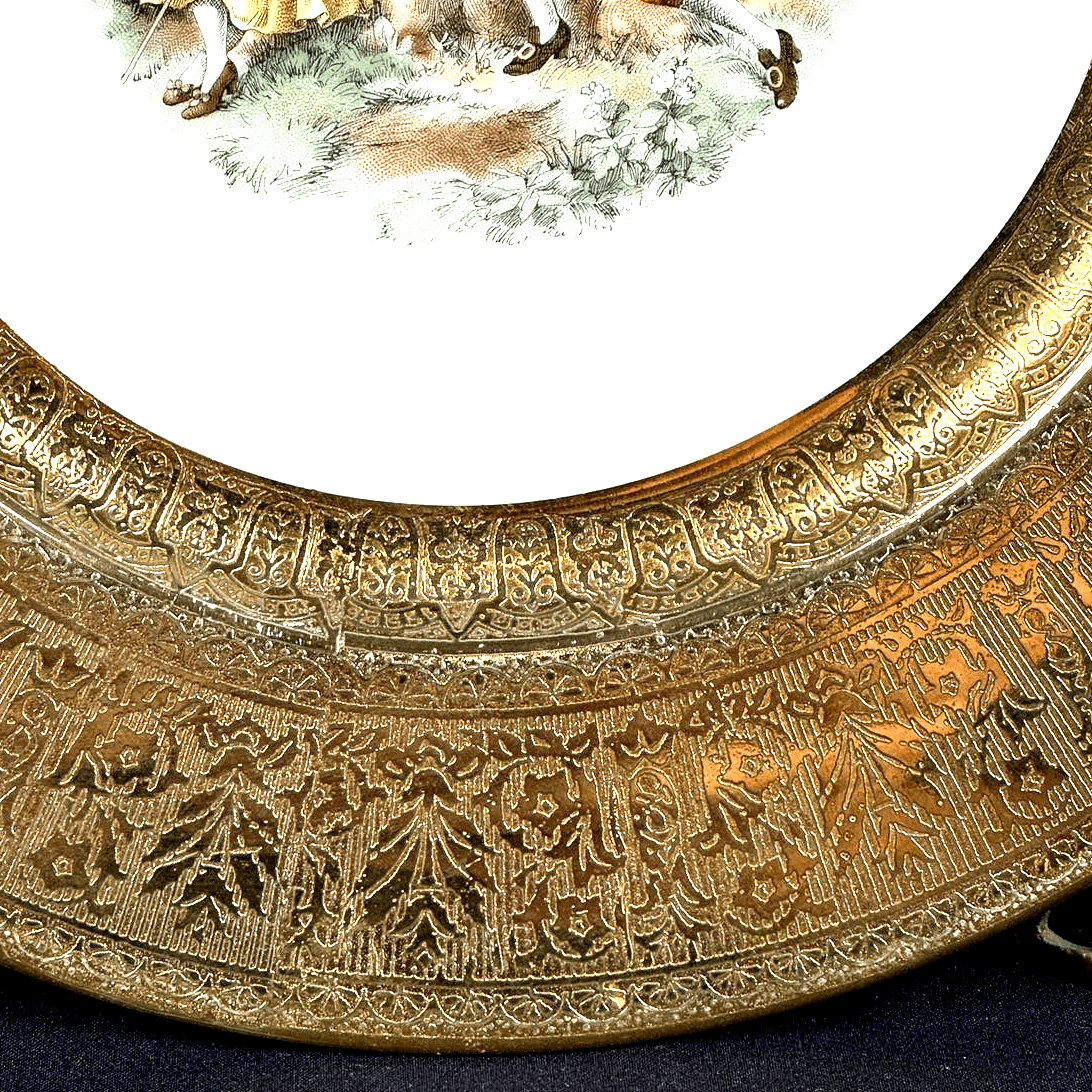 La Petite LP5 China Warranted 22 Karat Gold Filigree Rim Dinner Plate-10 5/8" - Thumbnail 6