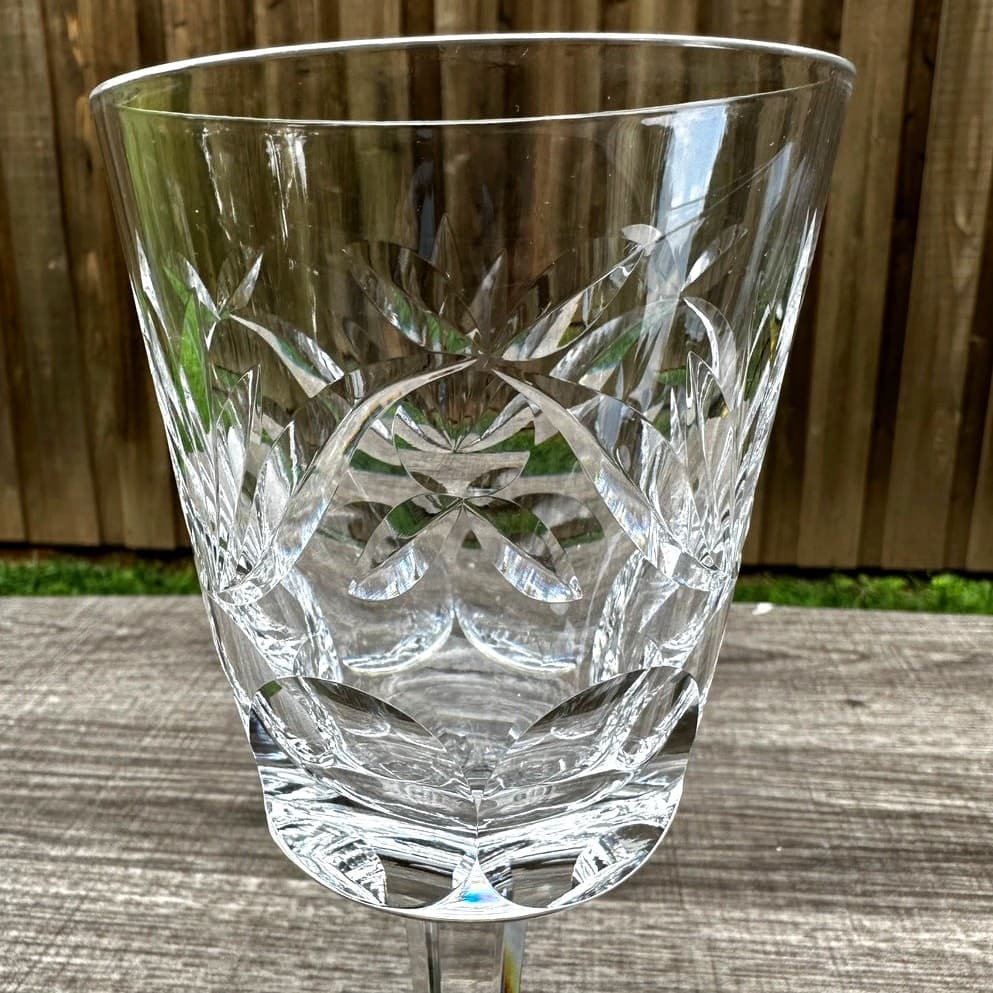 Waterford Crystal Ireland Retired Ashling Cut 6 7/8" Water Goblet-Exquisite - Thumbnail 3
