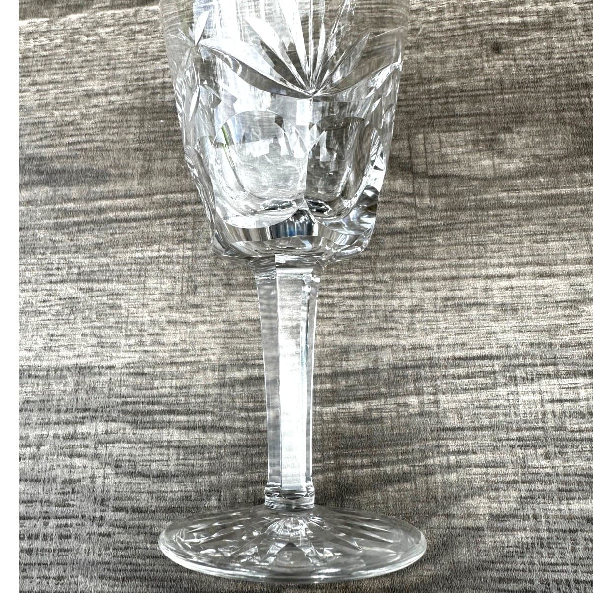 Waterford Crystal Ireland Retired Ashling Cut Claret 5 7/8" Wine Glass-Exquisite - Thumbnail 6