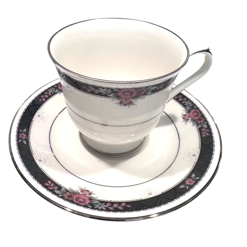 Noritake Etienne #7260 Fine Bone China Japan 5-Piece Place Setting-Excellent! - Thumbnail 2