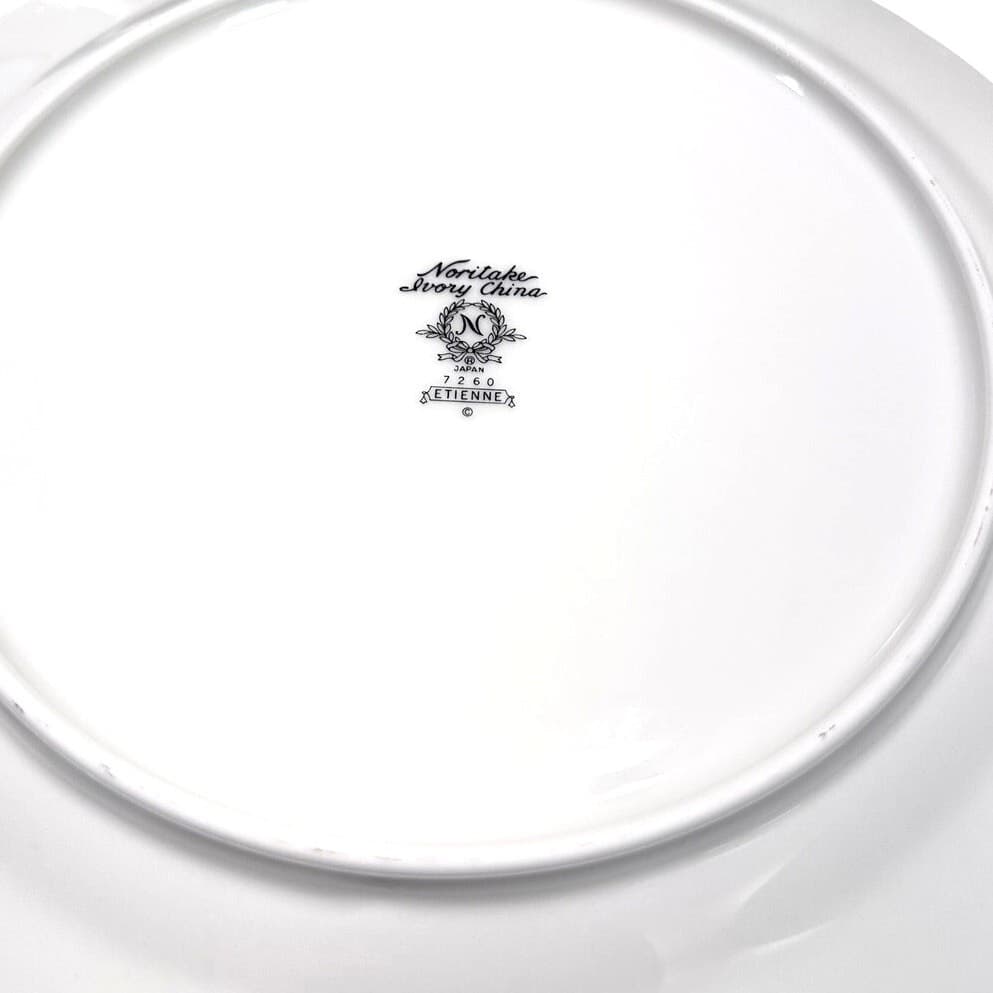 Noritake Etienne #7260 Fine China Japan Dinner Plates-Set of 2 - Thumbnail 4