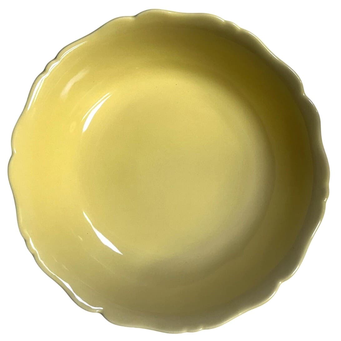 Chris Madden JC Penney Felice Yellow 13" Salad Serving Bowl-Excellent - Thumbnail 2