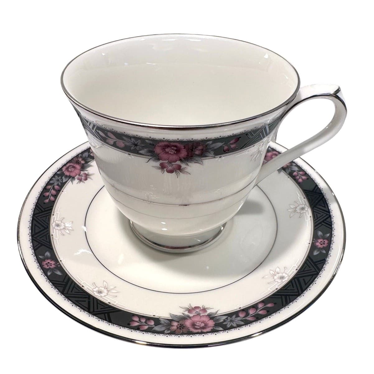 Noritake Etienne #7260 Fine Bone China Japan 4-Piece Place Setting-Exceptional! - Thumbnail 2