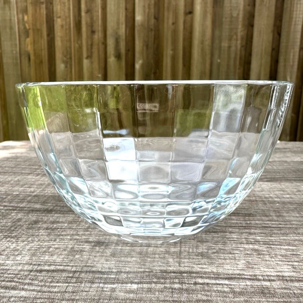 Vetri Delle Venezie Style Stunning Design Clear 5.5" Salad/Dessert Bowls-Set 8 - Thumbnail 2