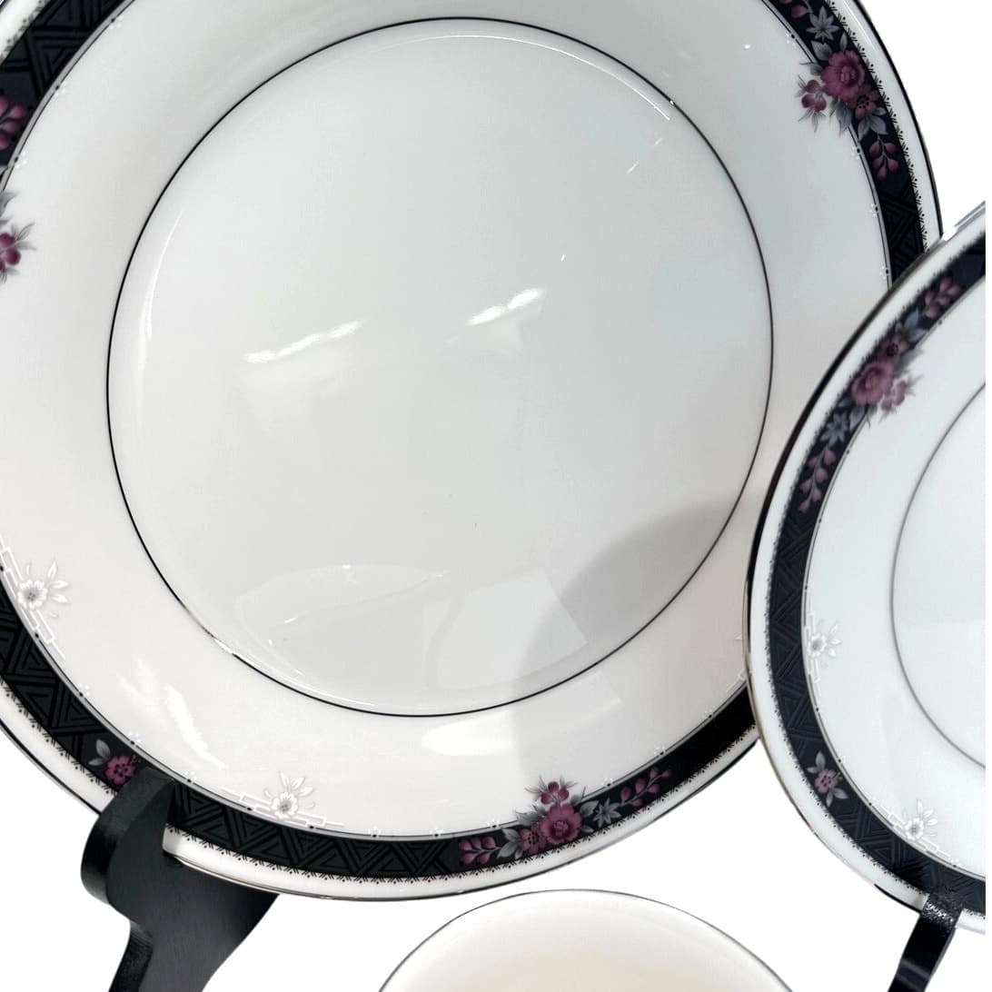 Noritake Etienne #7260 Fine Bone China Japan 4-Piece Place Setting-Exceptional! - Thumbnail 4