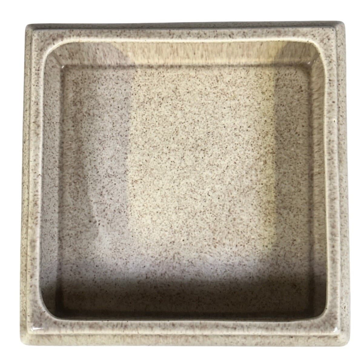 Valley Vista California Pottery 1971 Square Trinket Dish Pink Rose Embellishment - Thumbnail 6