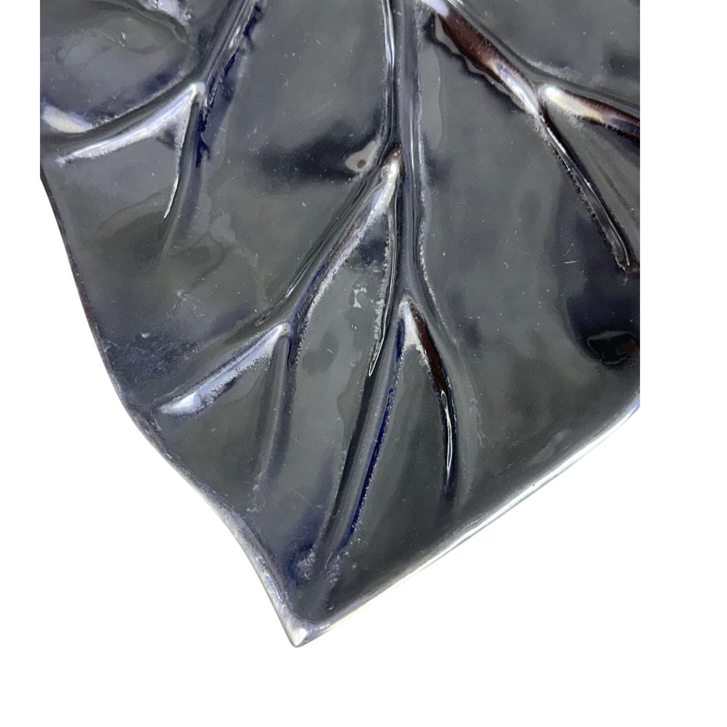Park Hill Collection Coastal Cottage Collection Catalpa Leaf Large Pewter Tray - Thumbnail 5