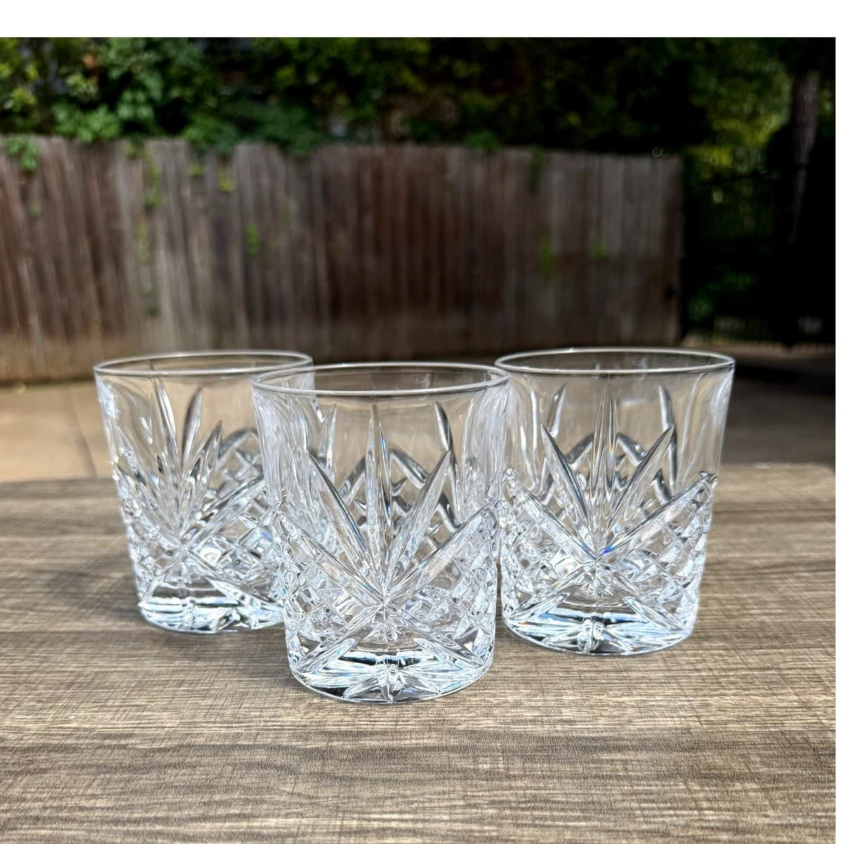 Shannon Godinger Dublin Crystal Double Old Fashioned Glasses 4" Rocks-Set of 3 - Thumbnail 6