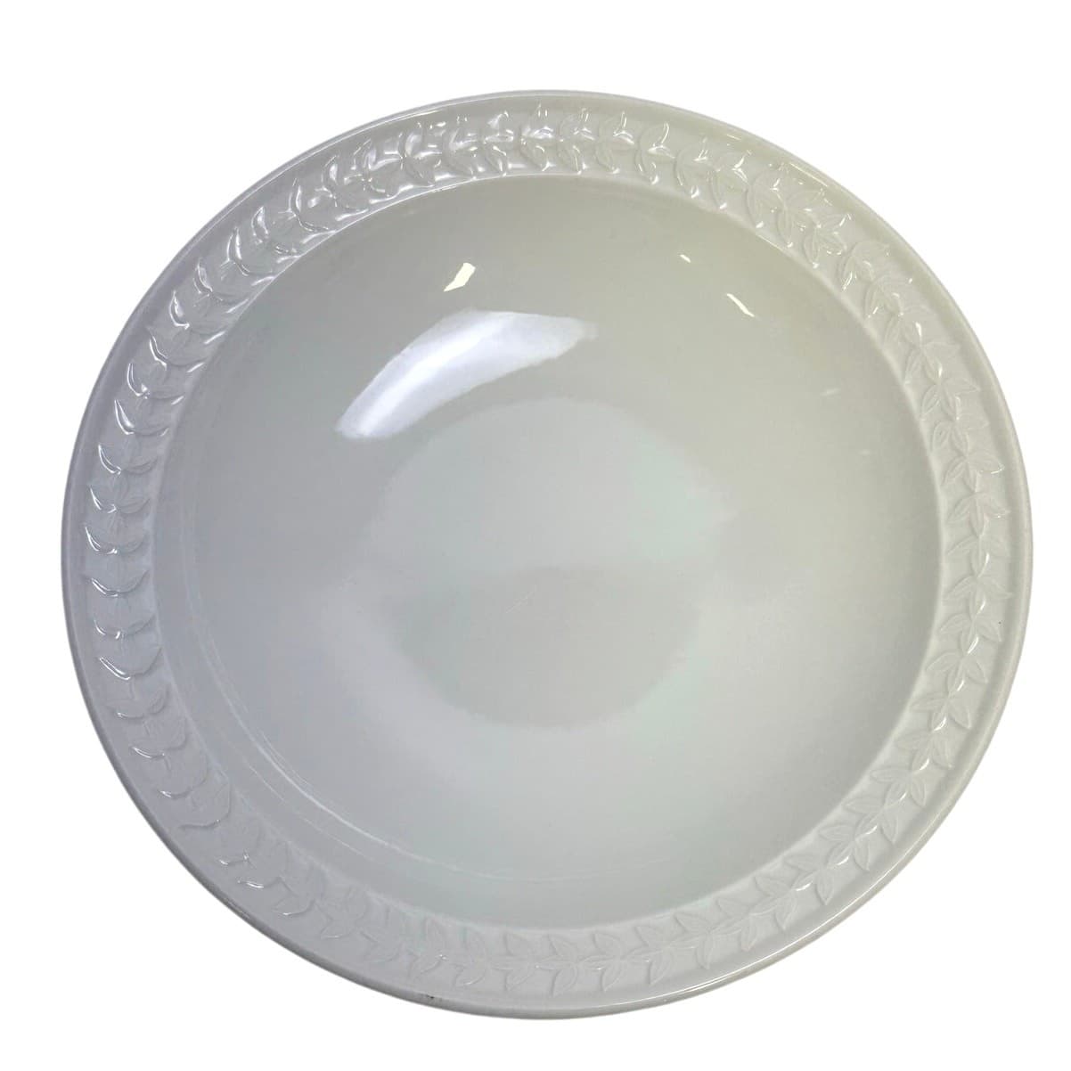 Portmeirion 1998-2006 Retired 'Options' Embossed Smooth Laurel Rim Soup Bowl - Thumbnail 2