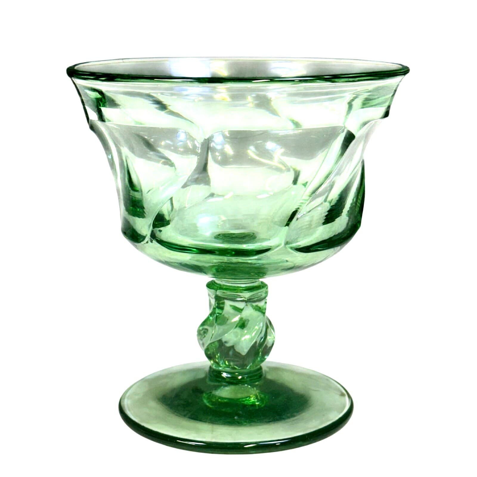Fostoria Retired 1958-1982 'Jamestown Green' Champagne/Sherbet-Set of 5 - Thumbnail 2