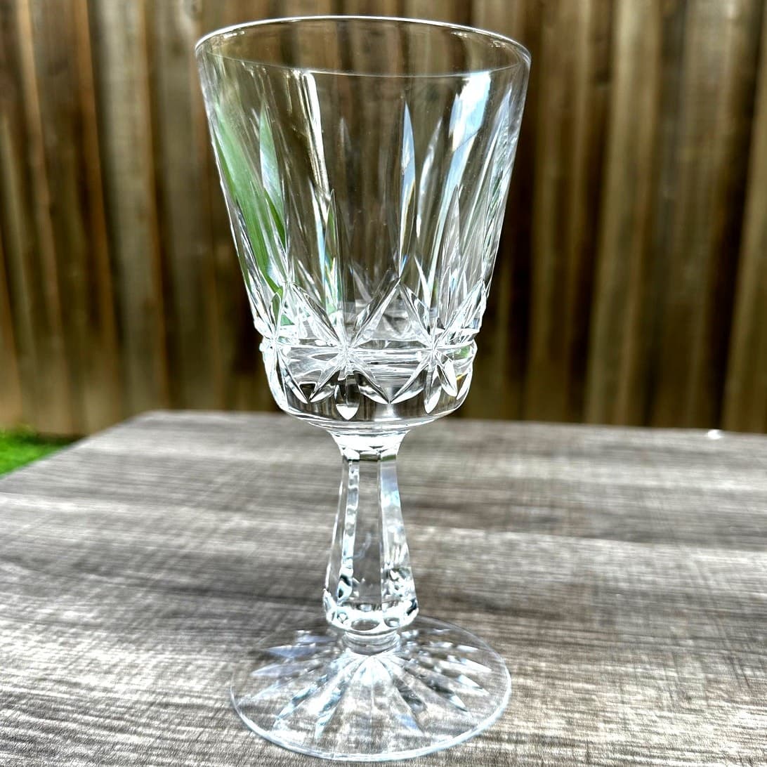 Waterford Crystal Vintage Ireland Rosslare 6.75" Water Goblet-Exquisite