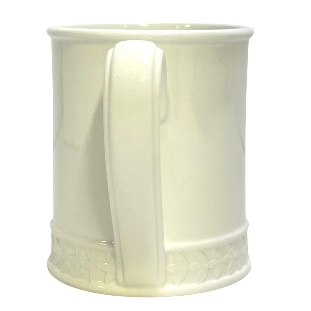 Portmeirion 1998-2006 Retired 'Options' Embossed Smooth Laurel Rim Tankard Cup - Thumbnail 3