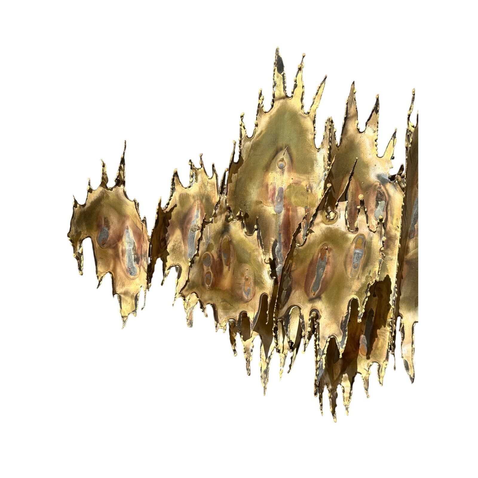 Josef Signed 1973 Brutalist Large Art Copper Metal Welded Wall Sculpture-RARE - Thumbnail 5