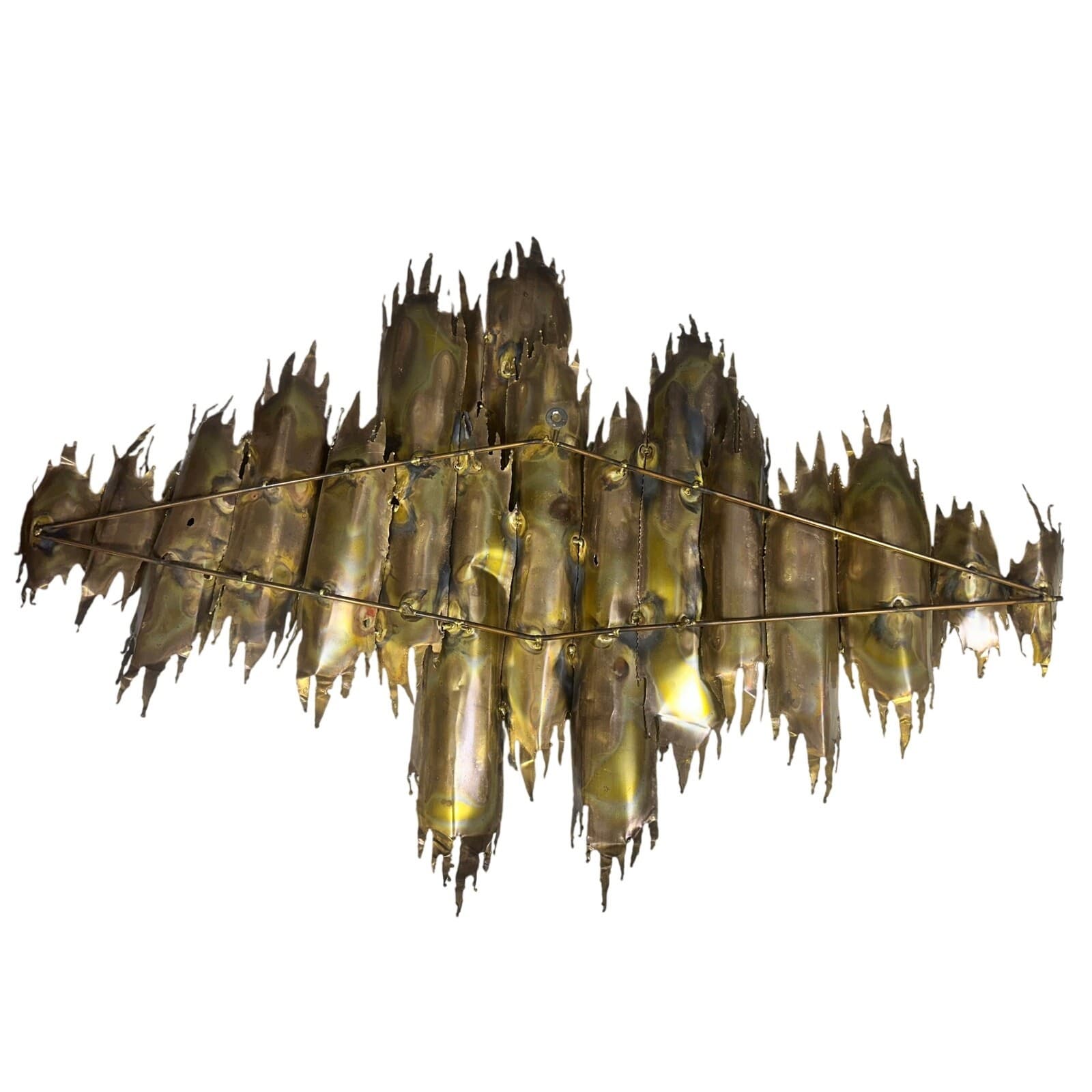 Josef Signed 1973 Brutalist Large Art Copper Metal Welded Wall Sculpture-RARE - Thumbnail 12