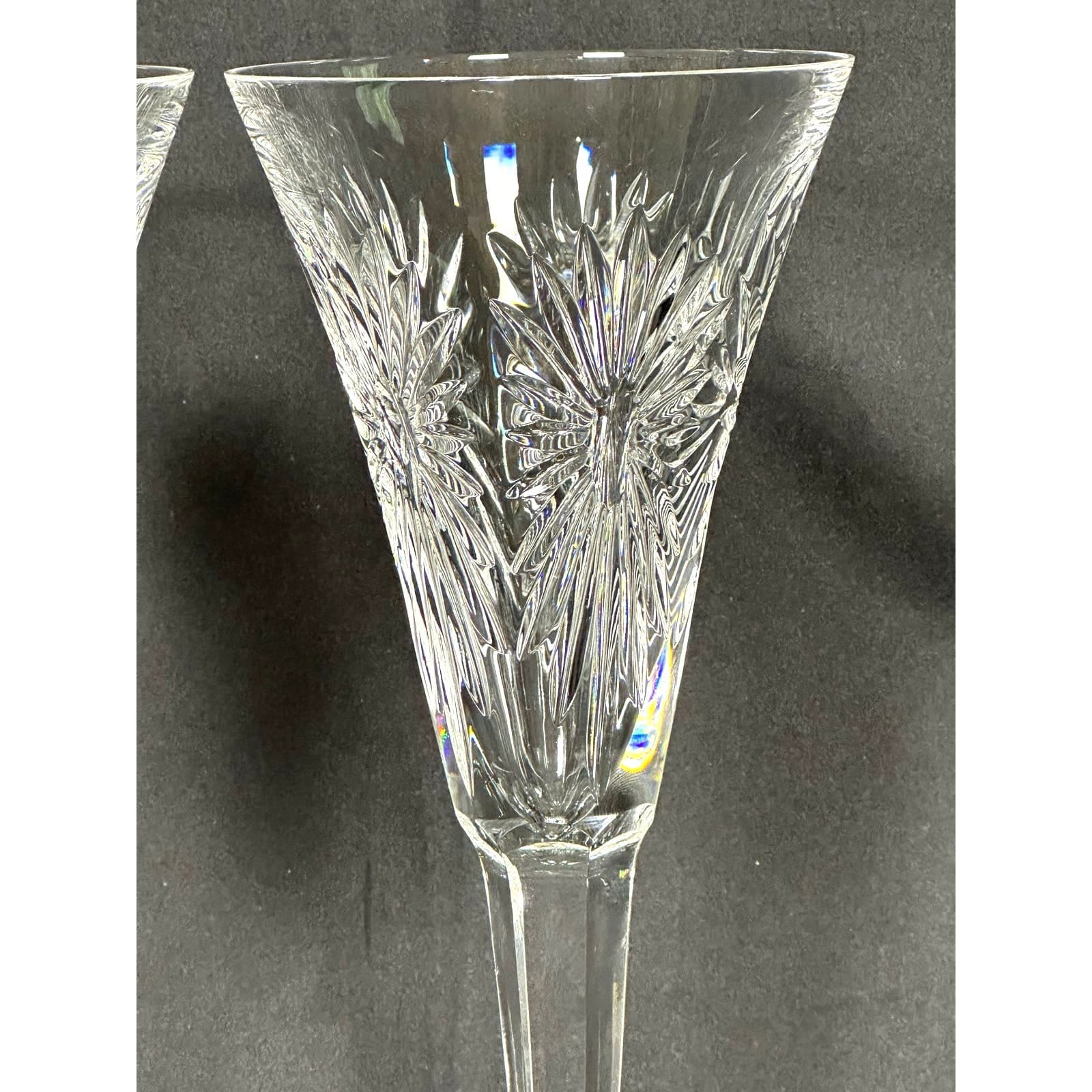 Waterford Millennium Health Vintage Champagne Toasting Flutes 9.25" SET of 2 - Thumbnail 3