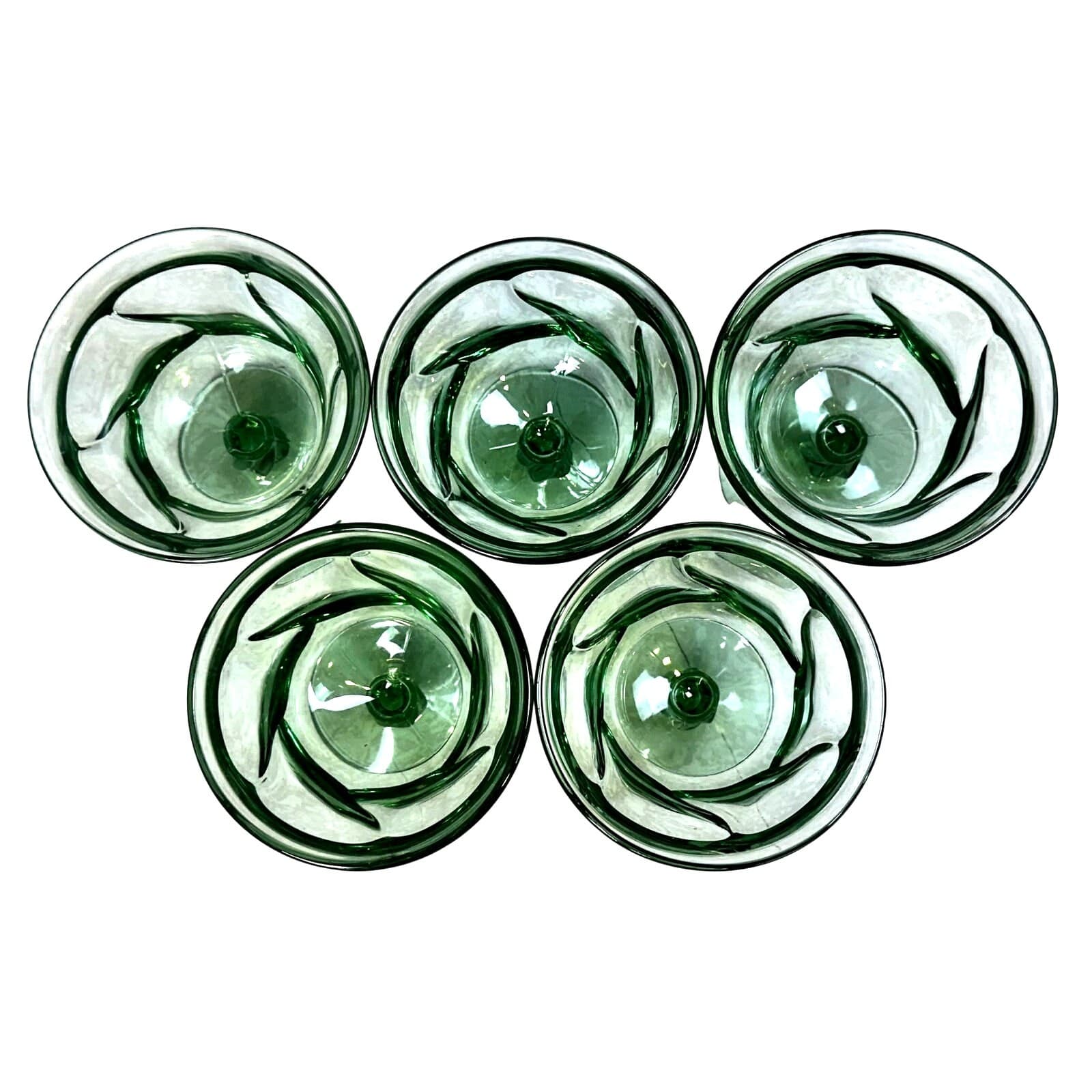 Fostoria Retired 1958-1982 'Jamestown Green' Champagne/Sherbet-Set of 5 - Thumbnail 3