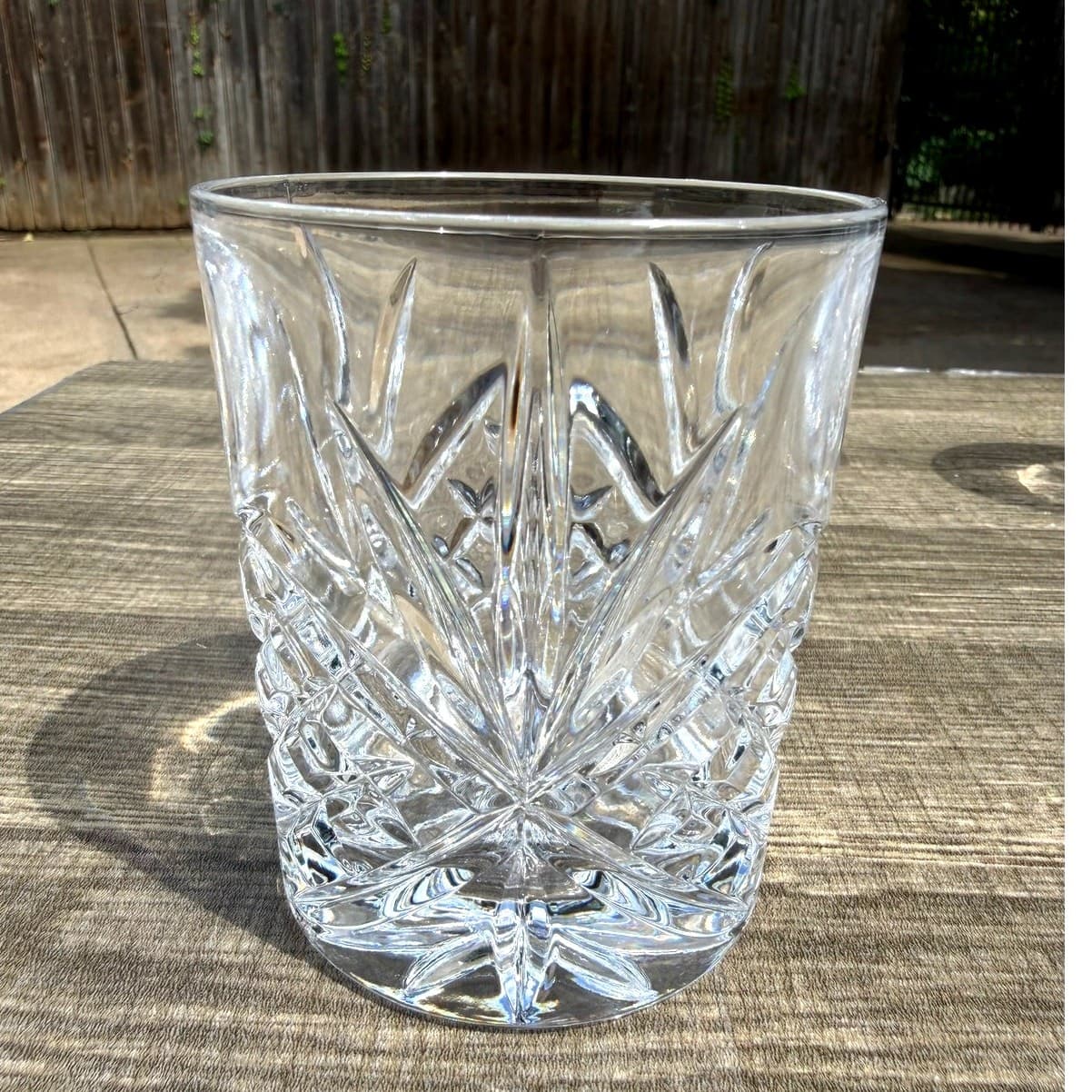 Shannon Godinger Dublin Crystal Double Old Fashioned Glasses 4" Rocks-Set of 3 - Thumbnail 3